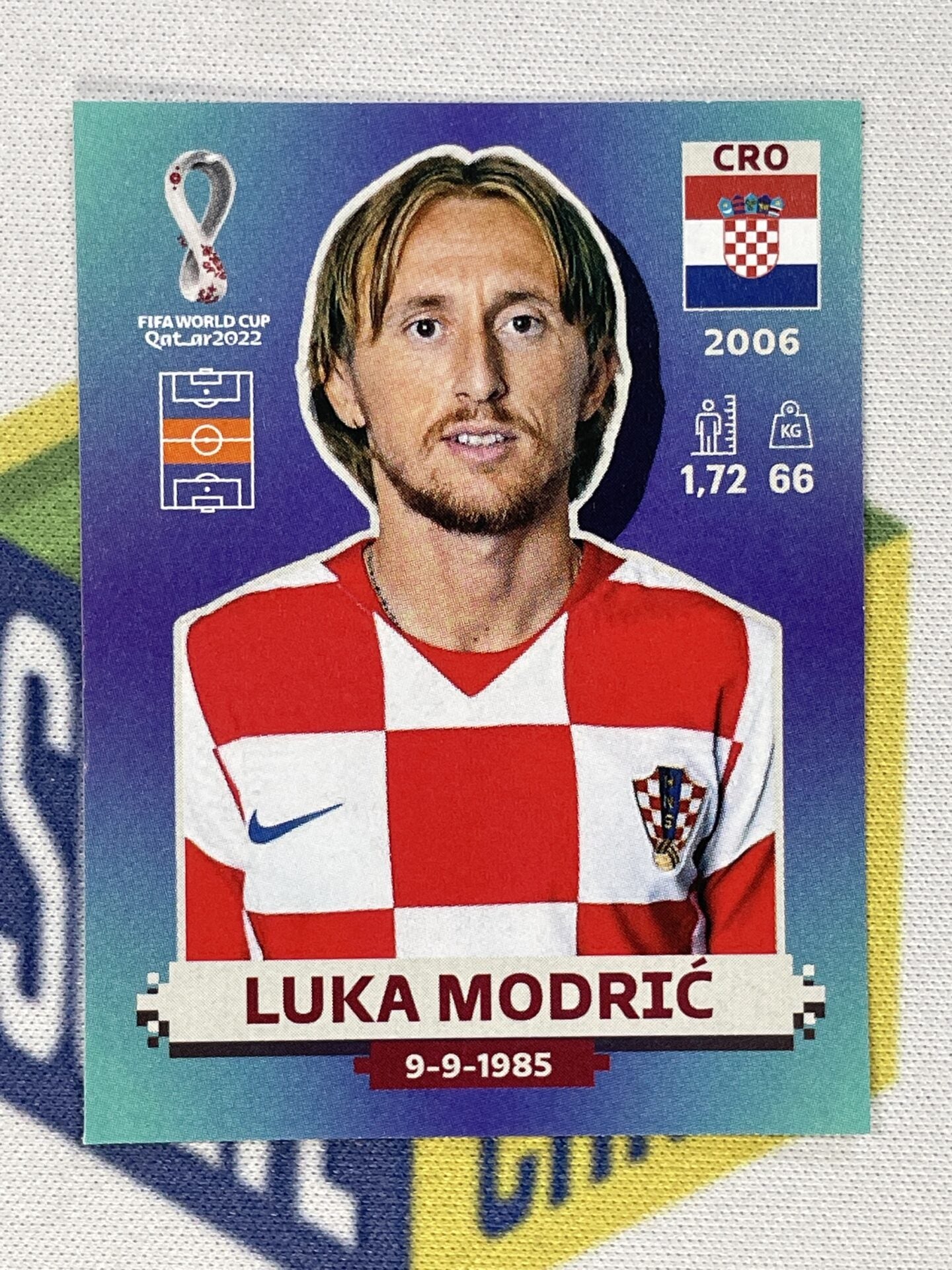 Luka Modric Croatia Panini World Cup 2022 Qatar Stickers