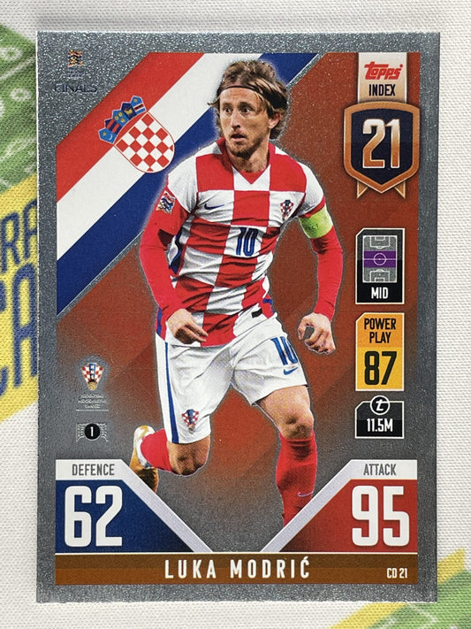 Luka Modric Croatia Topps Match Attax 101 Road to Nations League 2022 Card