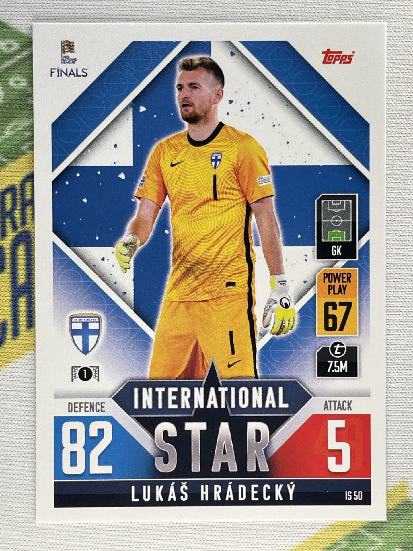 Lukas Hradecky Finland Topps Match Attax 101 Road to Nations League 2022 Card