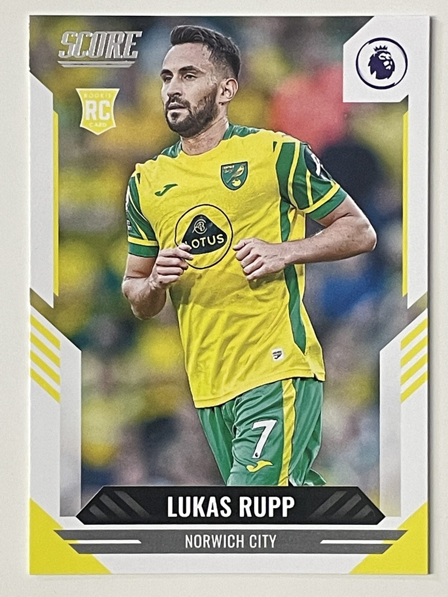 Lukas Rupp Norwich City Base Panini Premier League Score 2021 2022