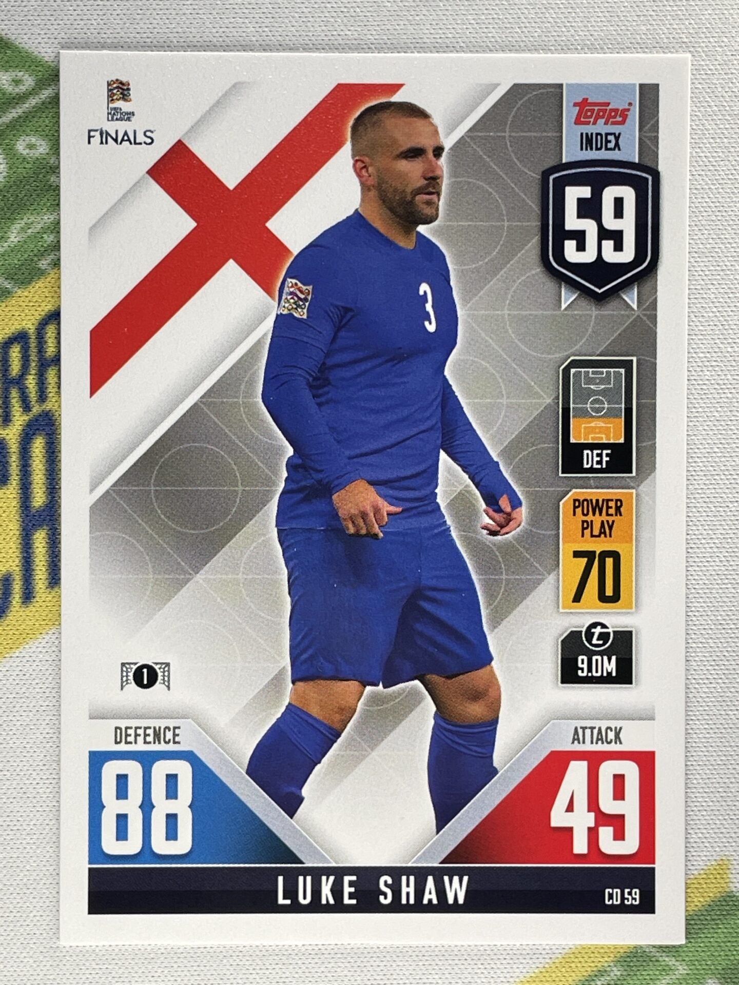 Luke Shaw England Topps Match Attax 101 Road to Nations League 2022 Card