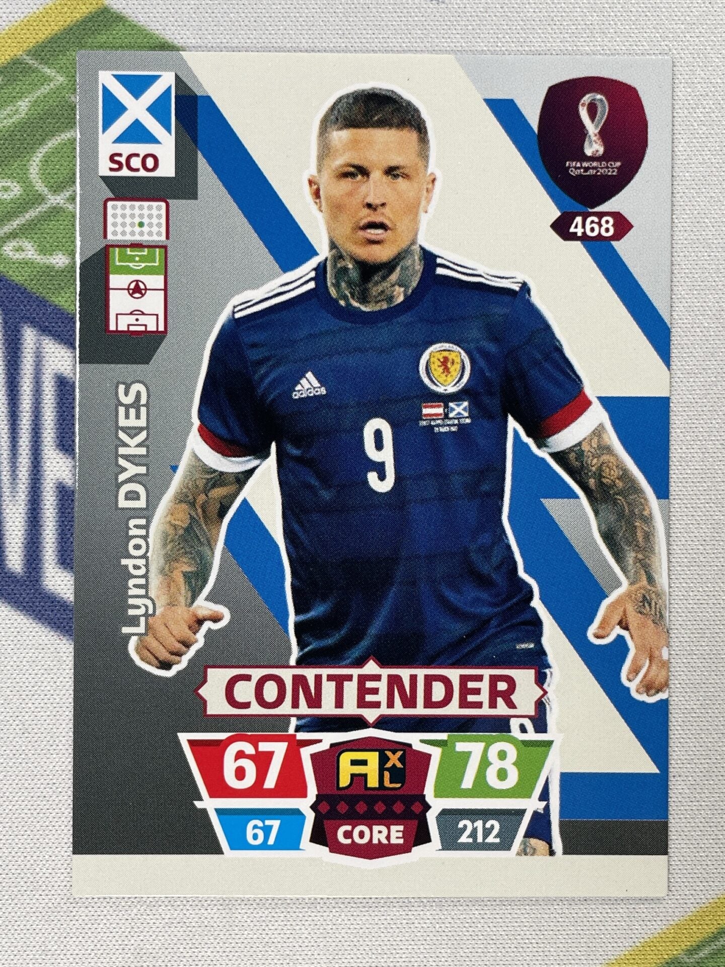 Lyndan Dykes Scotland Panini World Cup 2022 Adrenalyn XL Card