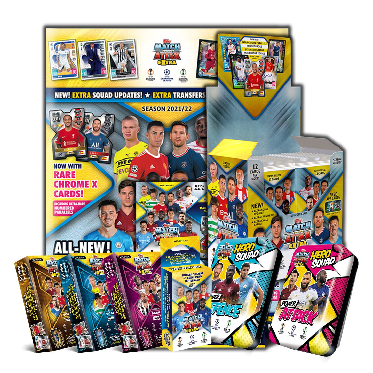 MEGA BUNDLE Topps Match Attax Extra 2022 Champions League 2