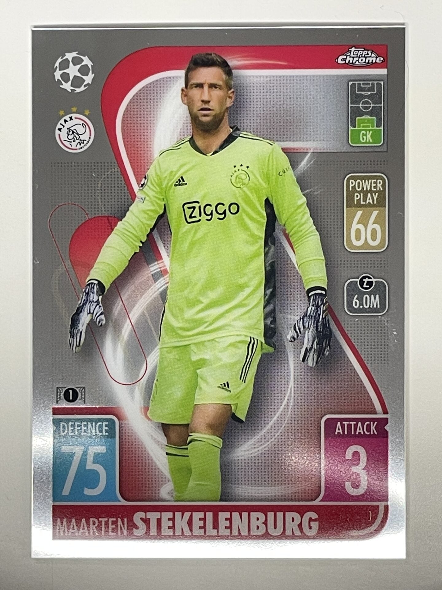 Maarten Stekelenburg Ajax Topps Match Attax Chrome 2021 2022 Football Card