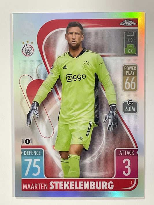 Maarten Stekelenburg Refractor Topps Match Attax Chrome 2021 2022