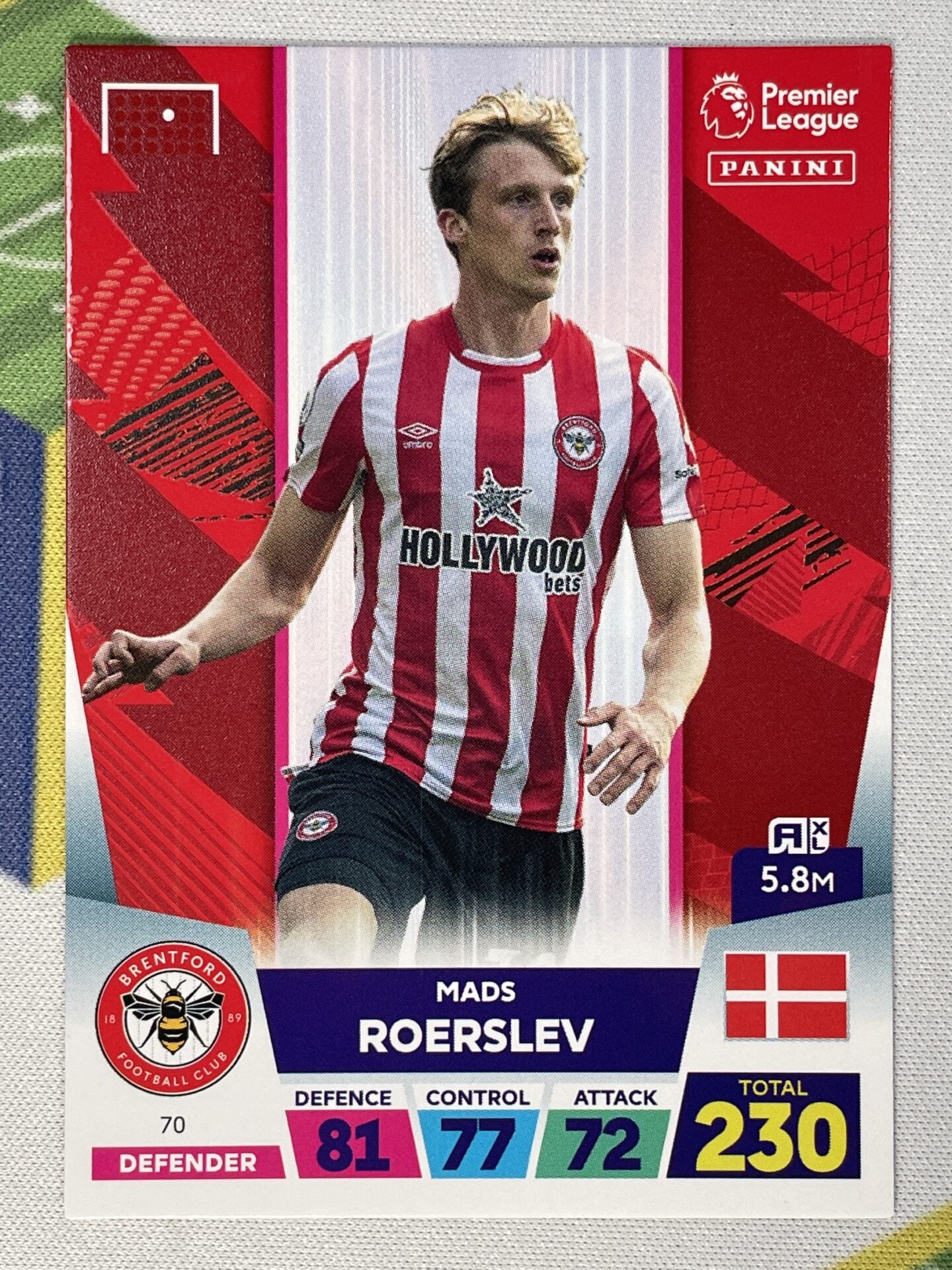 Mads Roerslav Brentford Panini Premier League Adrenalyn XL 2023 Card