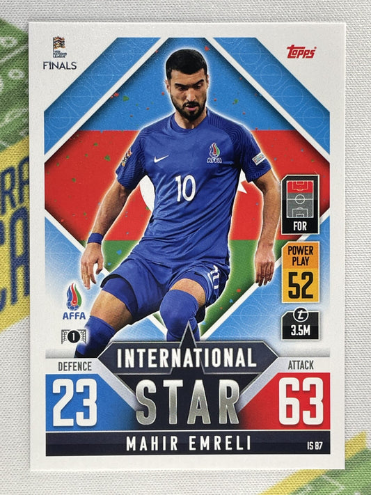 Mahir Emreli Azerbaijan Topps Match Attax 101 Road to Nations League 2022 Card