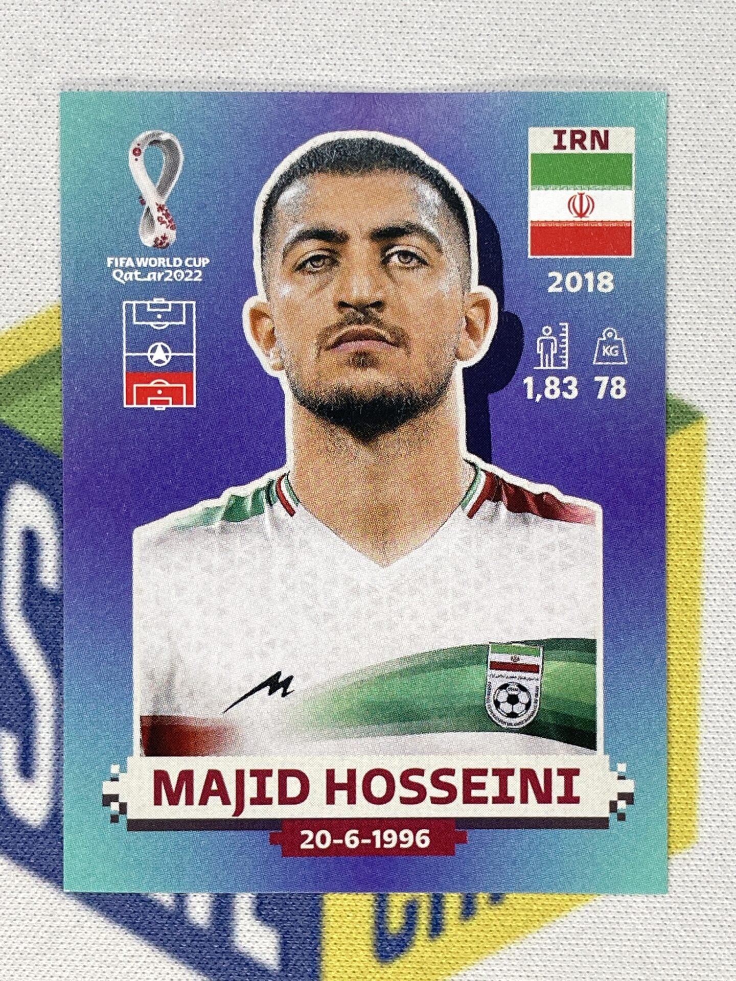 Majid Hosseini Iran Panini World Cup 2022 Qatar Stickers