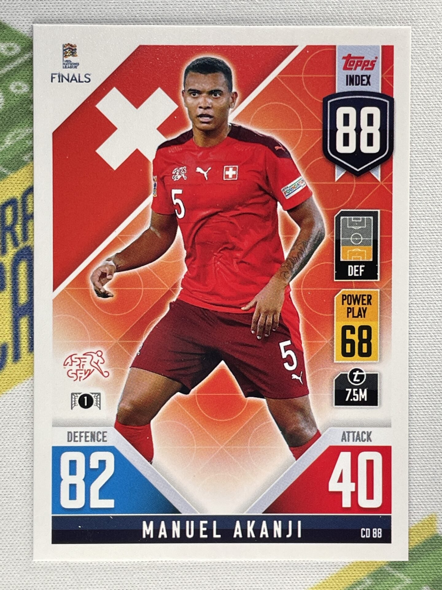 Manuel Akanji Switzerland Topps Match Attax 101 Road to Nations League 2022 Card