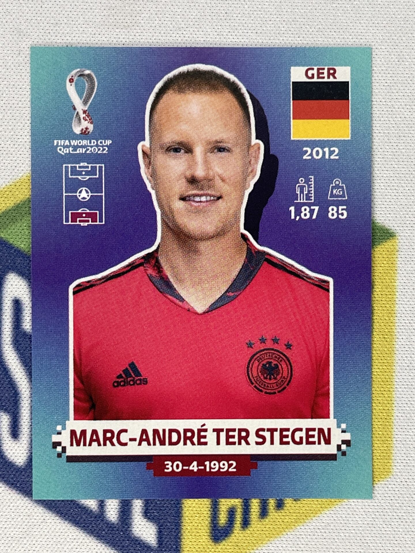 Marc-Andre Ter Stegen Germany Panini World Cup 2022 Qatar Stickers