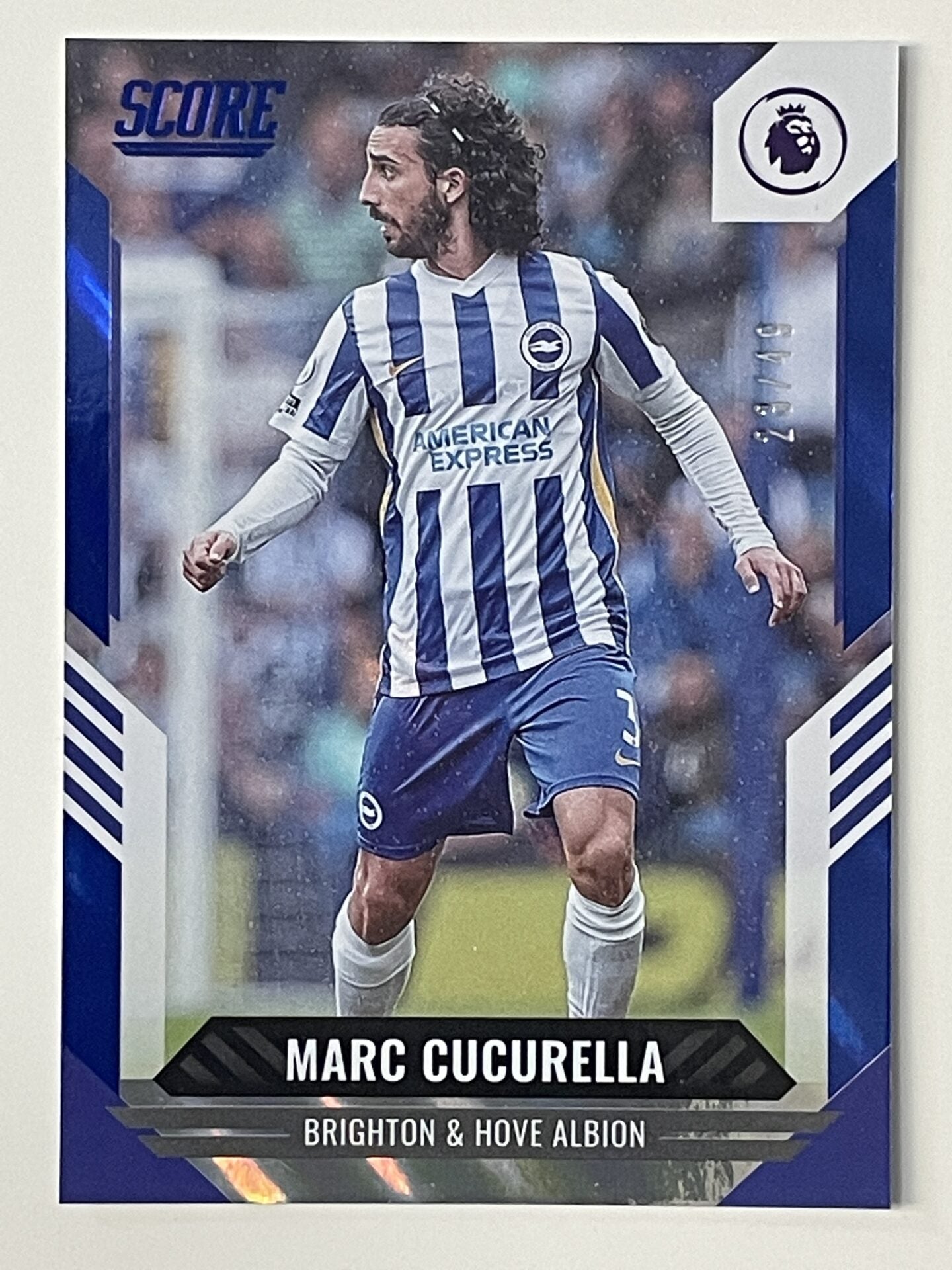 Marc Cucurella Brighton Base Blue Lava Parallel Panini Premier League Score 2021 2022