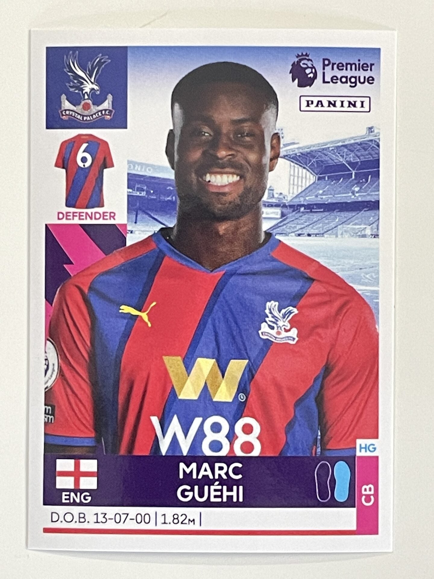 Marc Guehi Crystal Palace Panini Premier League 2022 Football Sticker