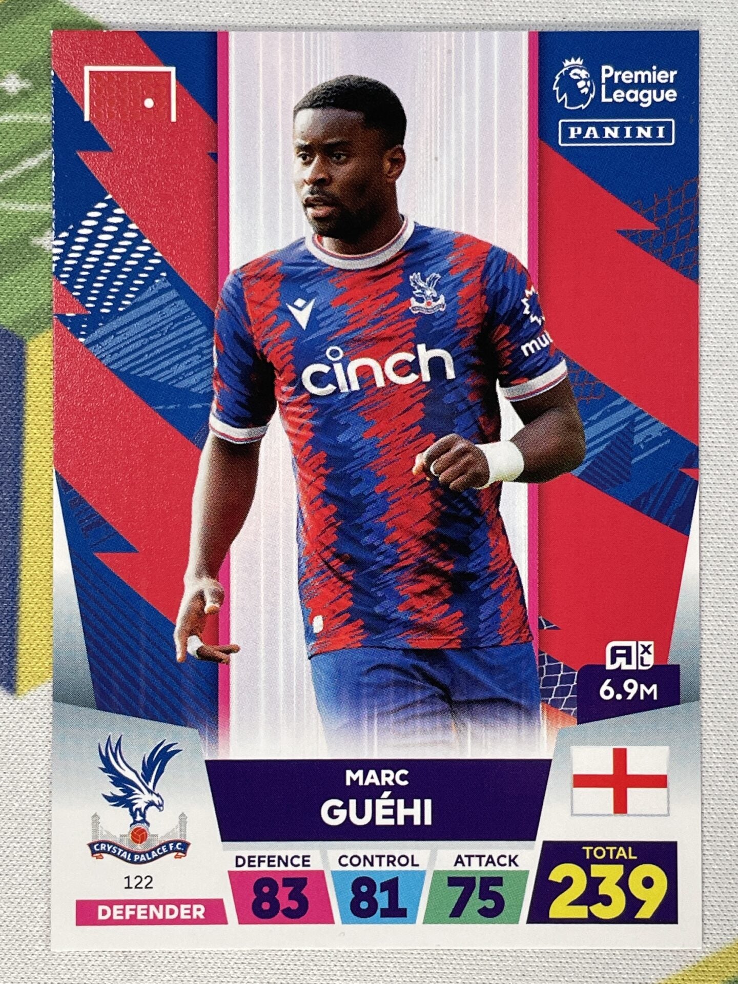 Marc Guehi Crystal Palace Panini Premier League Adrenalyn XL 2023 Card