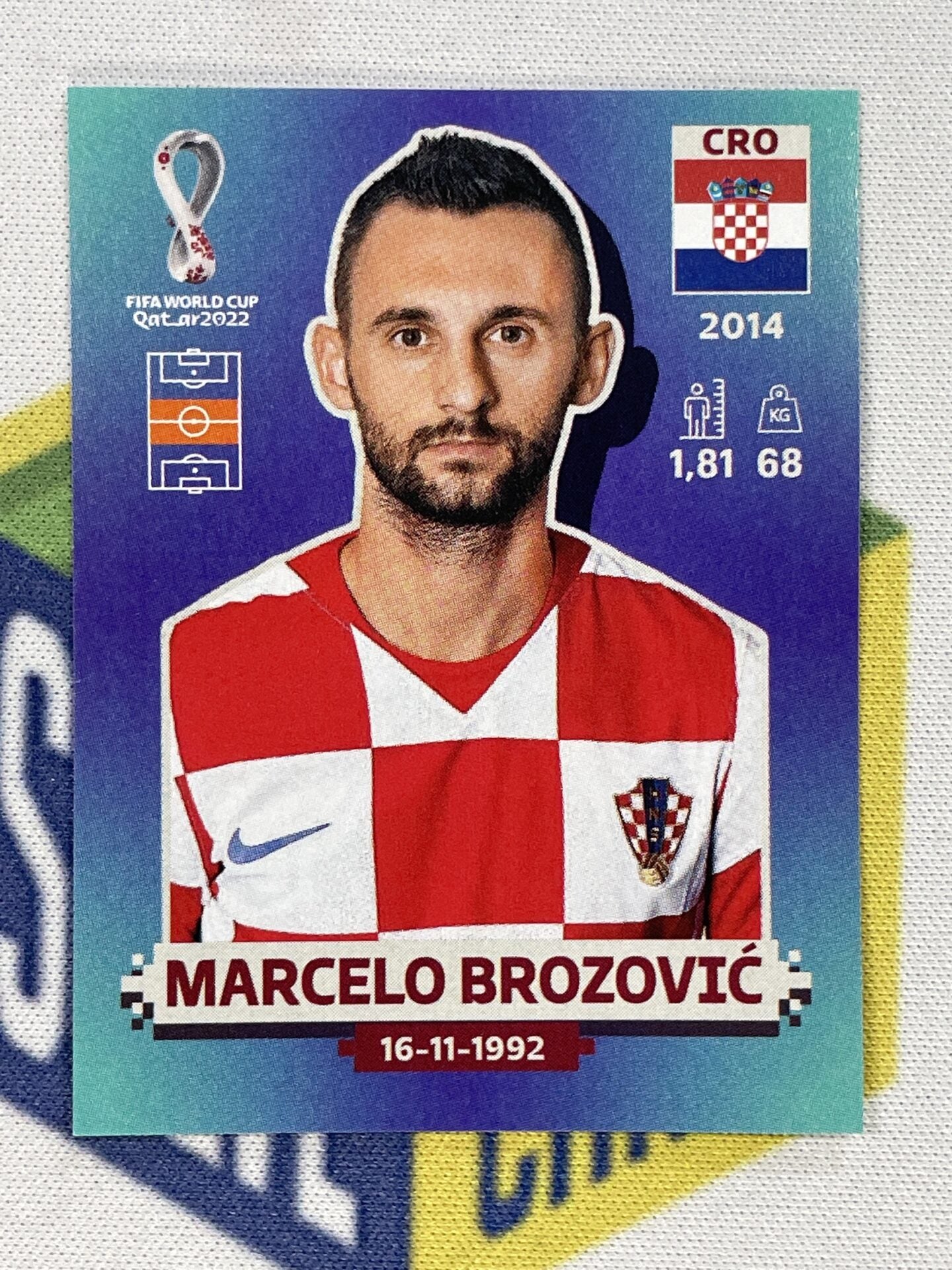 Marcelo Brozovic Croatia Panini World Cup 2022 Qatar Stickers