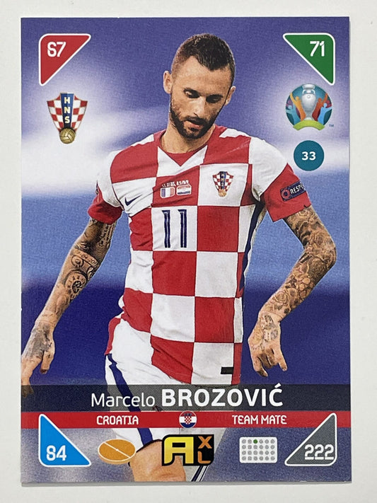 Marcelo Brozovic Team Mates (Croatia) Football Card &#8211; Euro 2020 Adrenalyn XL