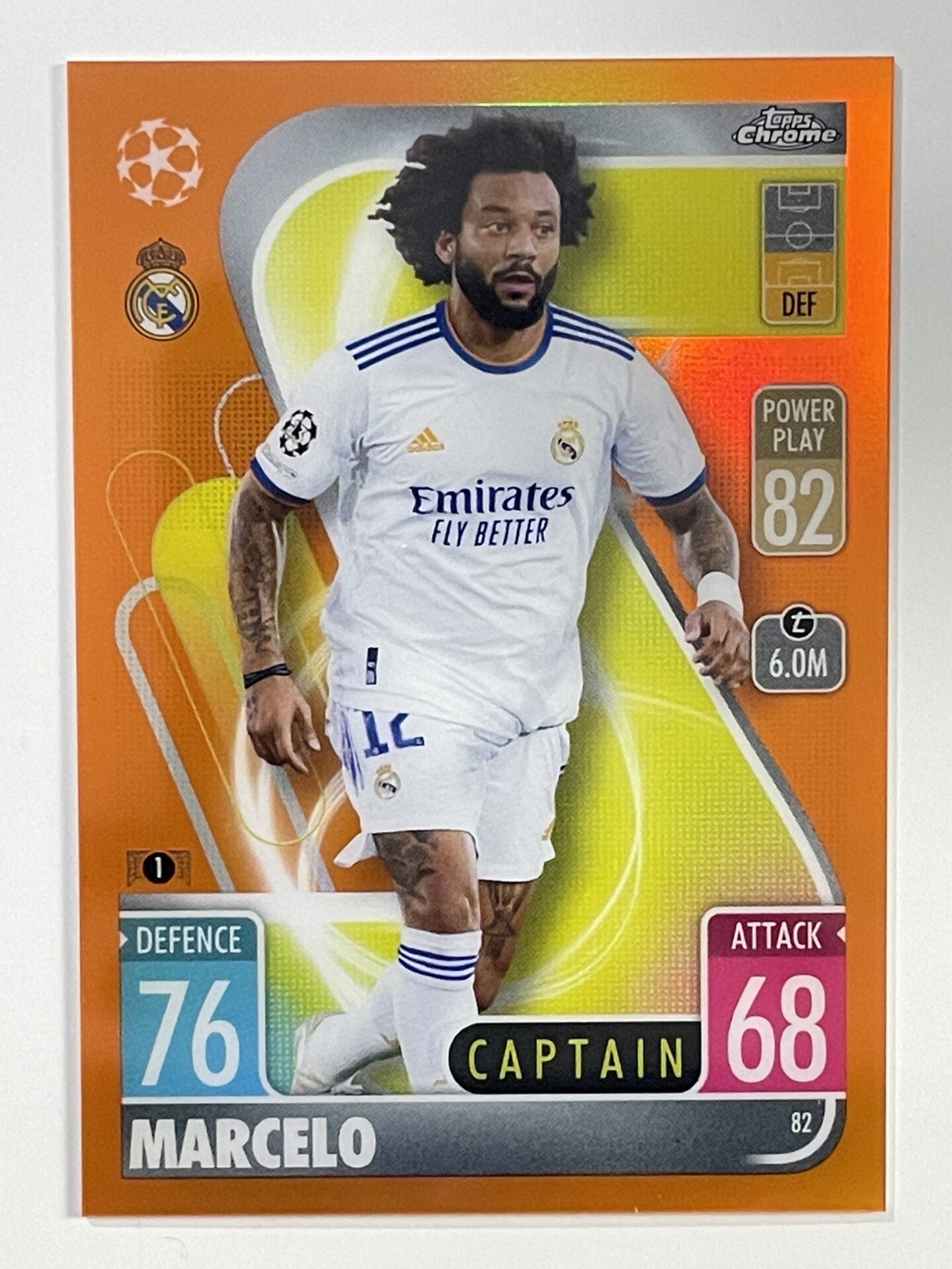 Marcelo Orange Parallel Topps Match Attax Chrome 2021 2022