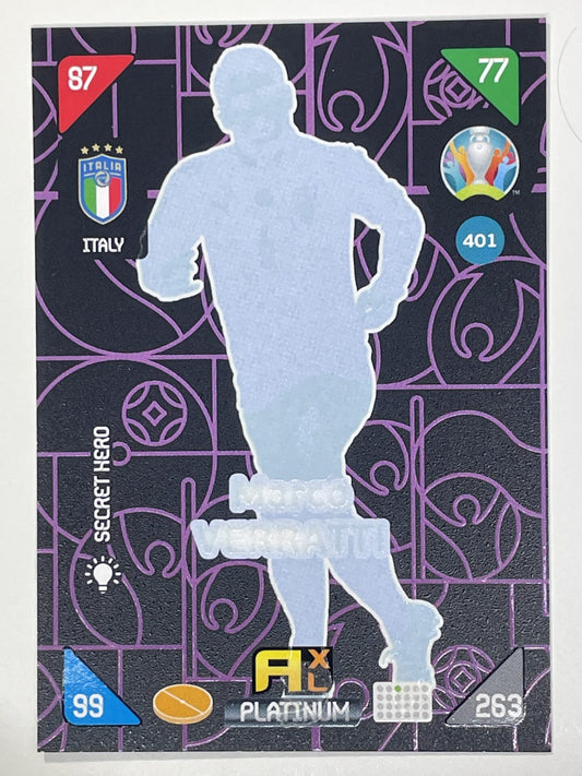 Marco Veratti Secret Heroes (Italy) Football Card &#8211; Euro 2020 Adrenalyn XL