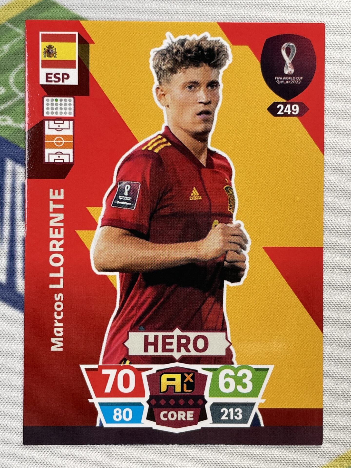 Marcos Llorente Spain Panini World Cup 2022 Adrenalyn XL Card