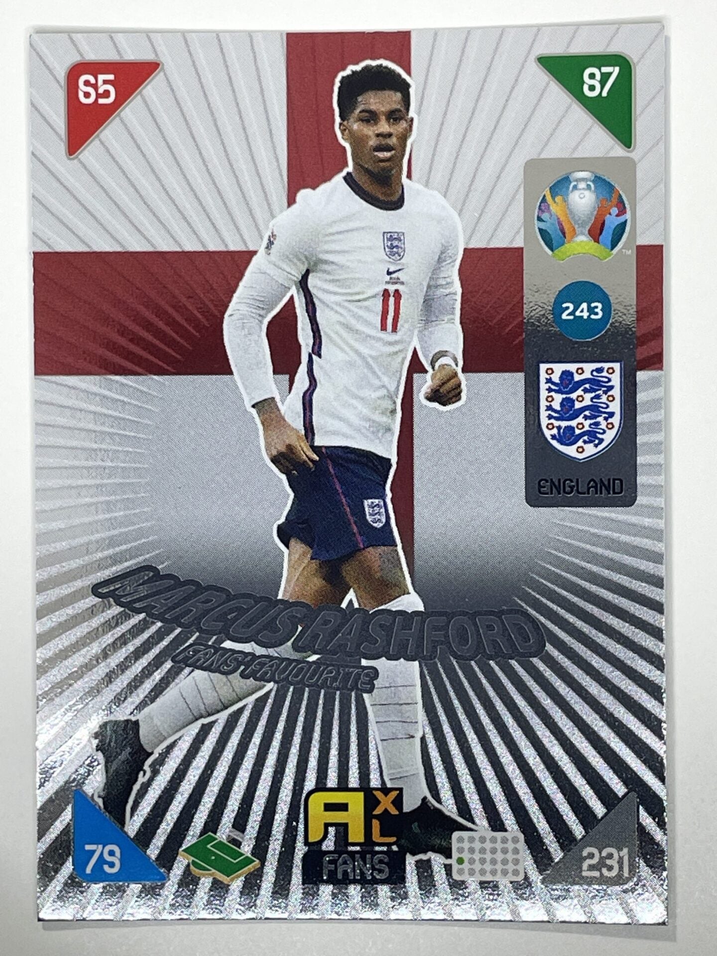 Marcus Rashford Fans Favourites (England) Football Card &#8211; Euro 2020 Adrenalyn XL