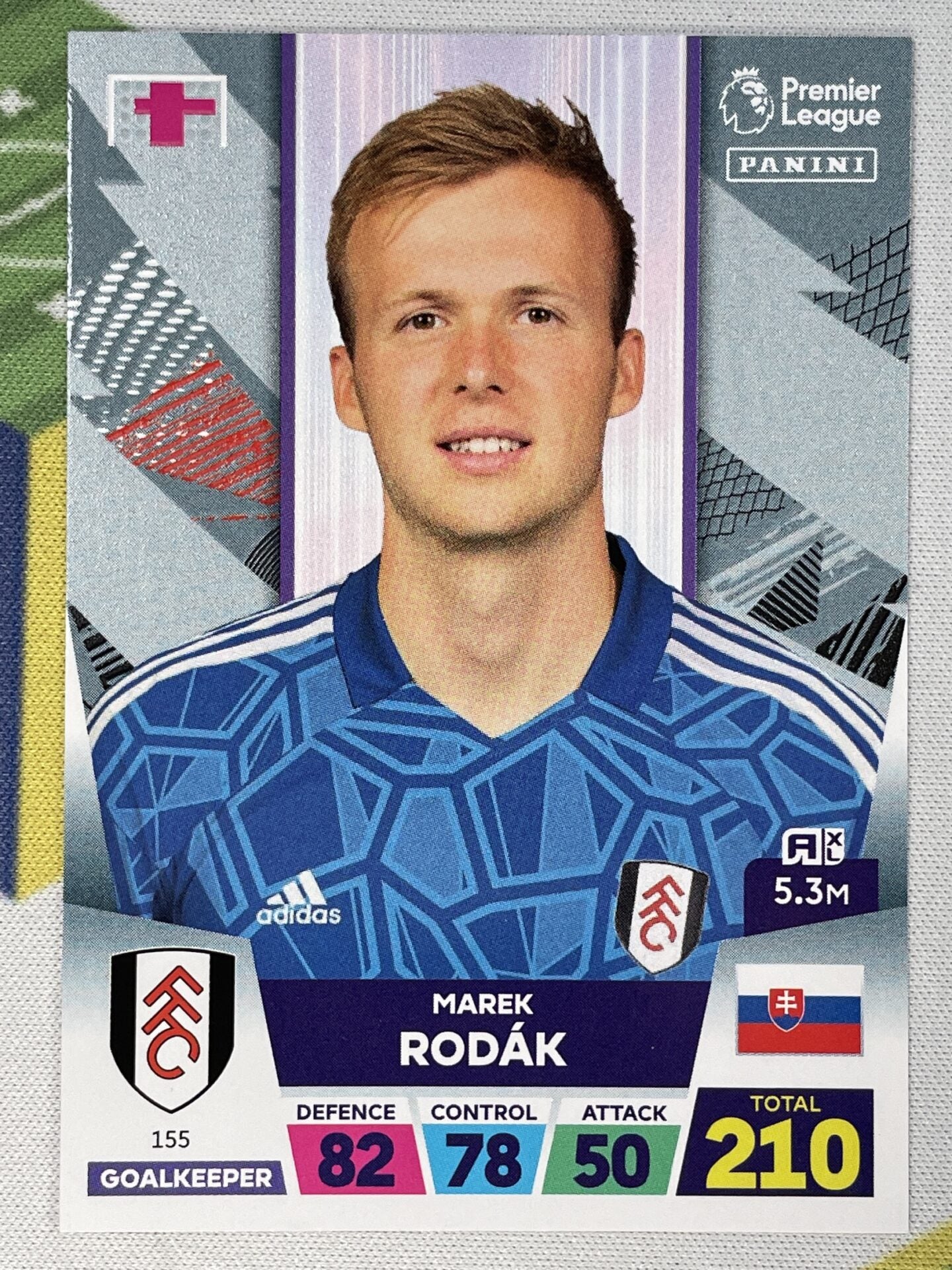 Marek Rodak Fulham Panini Premier League Adrenalyn XL 2023 Card