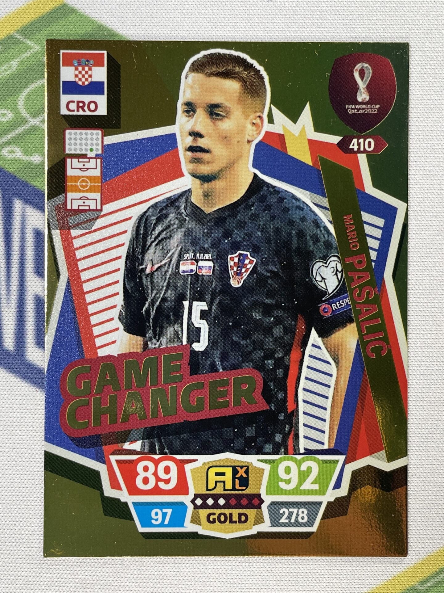 Mario Pasalic Croatia Game Changer Panini World Cup 2022 Adrenalyn XL Card