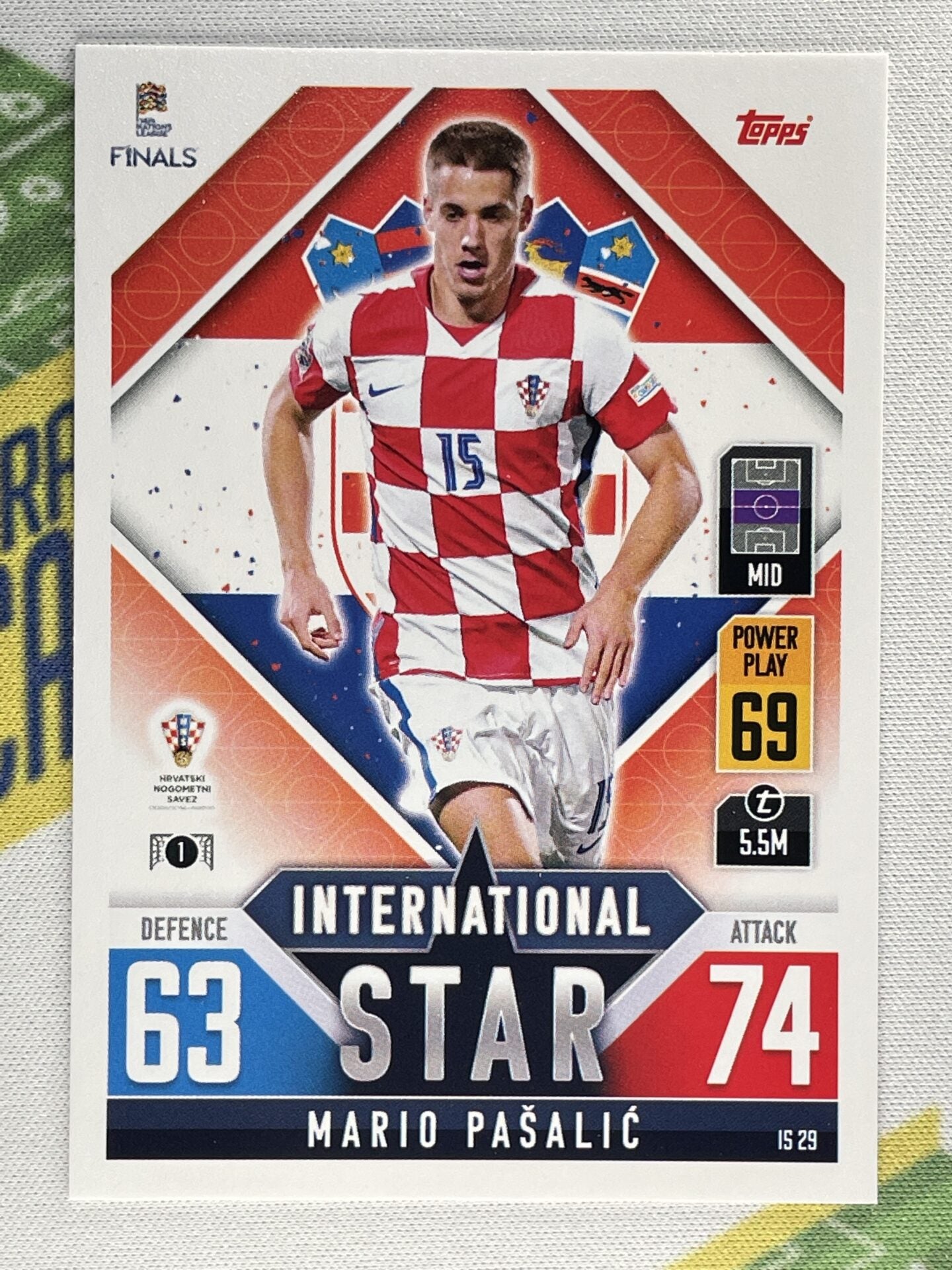 Mario Pasalic Croatia Topps Match Attax 101 Road to Nations League 2022 Card