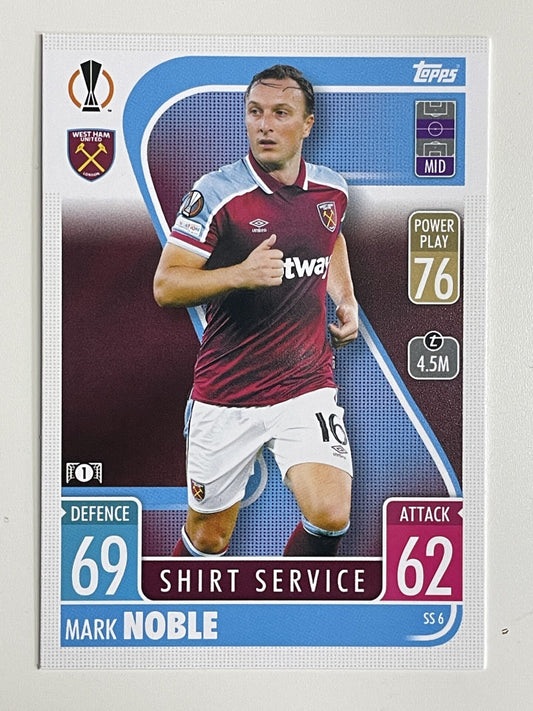 Mark Noble West Ham Base Topps Match Attax Extra 2021:22 Champions League Card