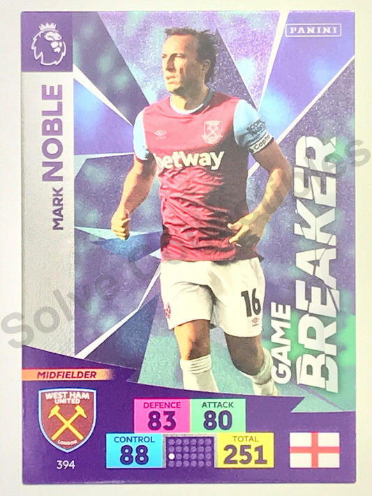 Mark Noble (West Ham) &#8211; Game Breaker Football Card &#8211; Premier League Adrenalyn XL 2020:21