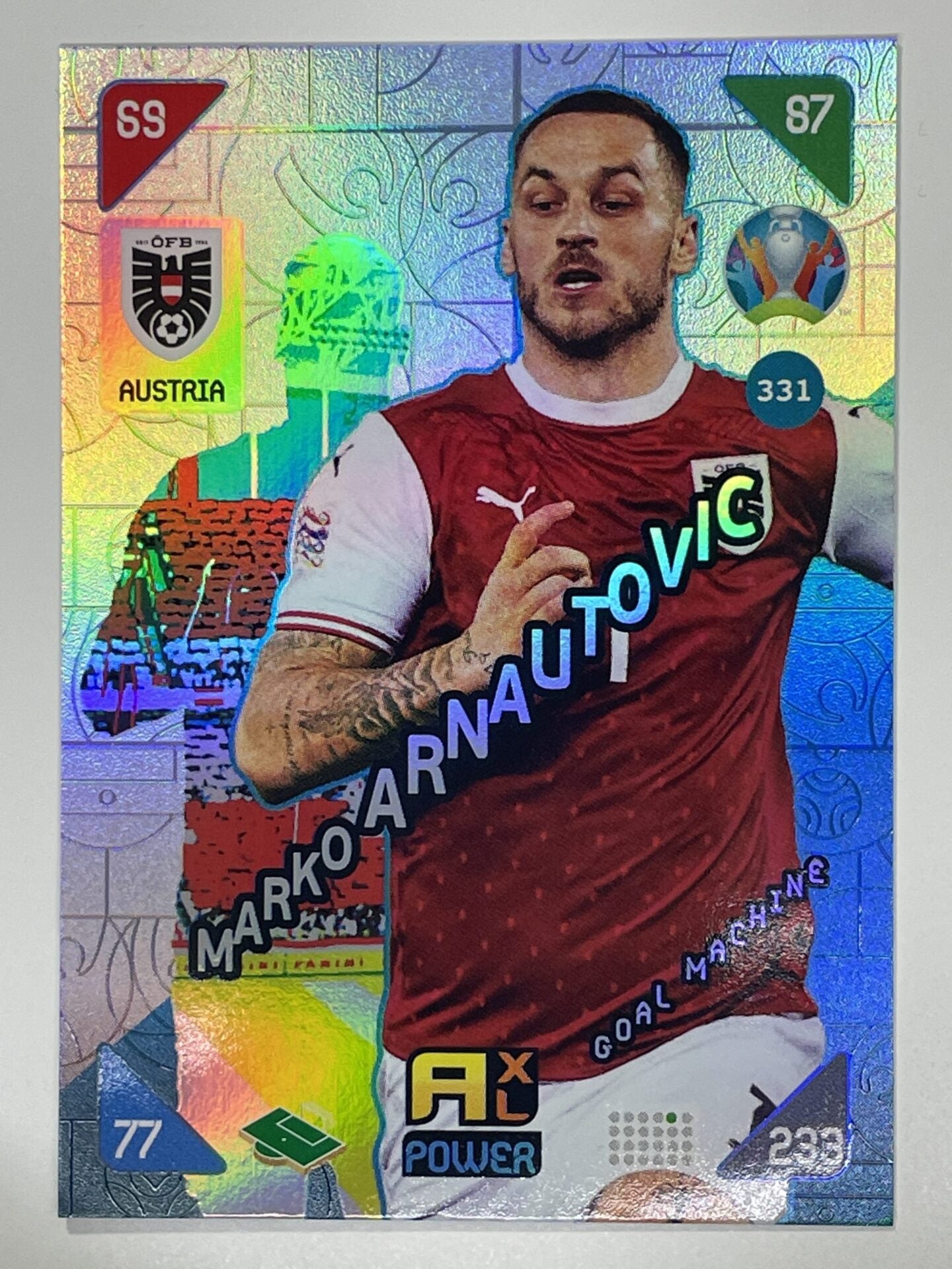 Marko Arnautovic Goal Machines (Austria) Football Card &#8211; Euro 2020 Adrenalyn XL