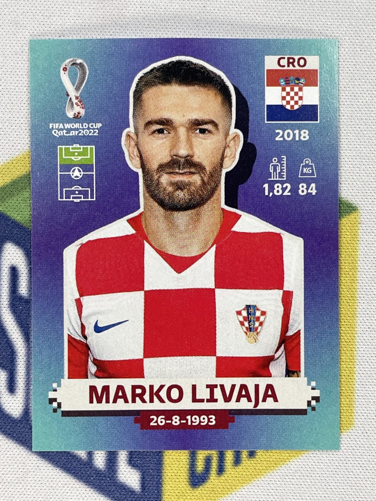 Marko Livaja Croatia Panini World Cup 2022 Qatar Stickers