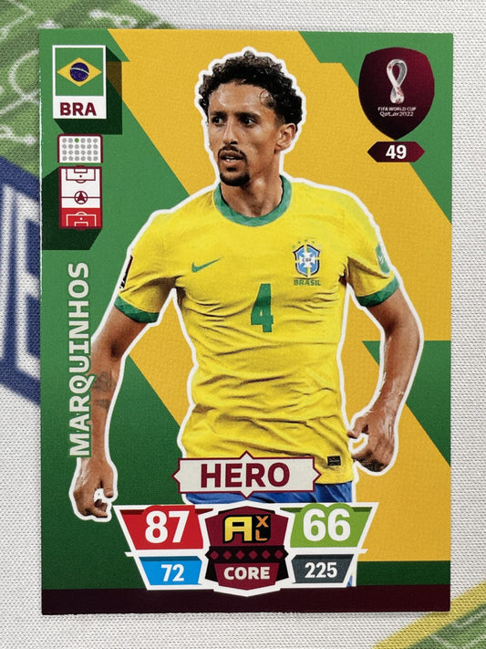 Marquinhos Brazil Panini World Cup 2022 Adrenalyn XL Card