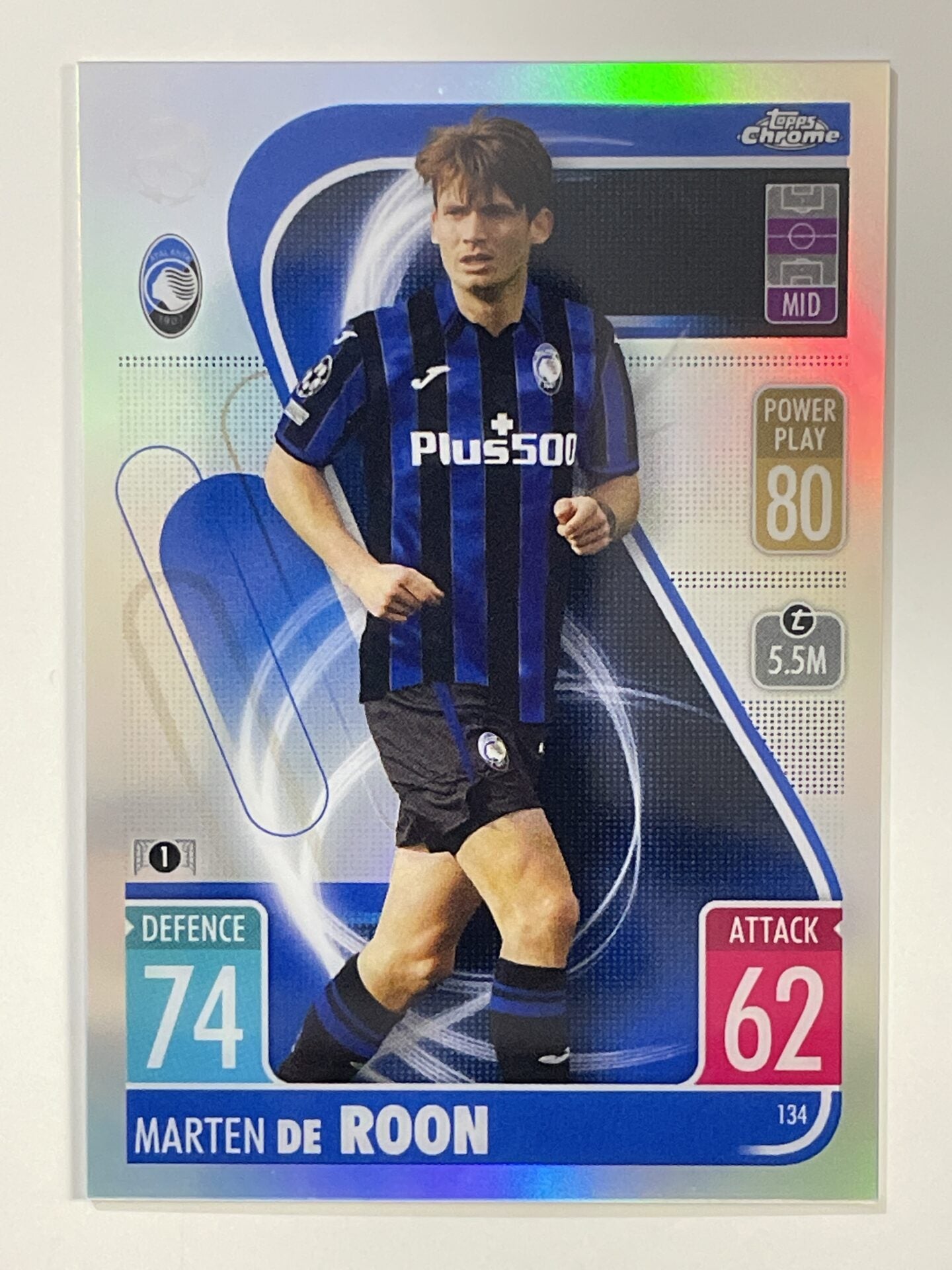 Marten De Roon Refractor Topps Match Attax Chrome 2021 2022