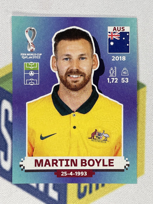 Martin Boyle Australia Panini World Cup 2022 Qatar Stickers