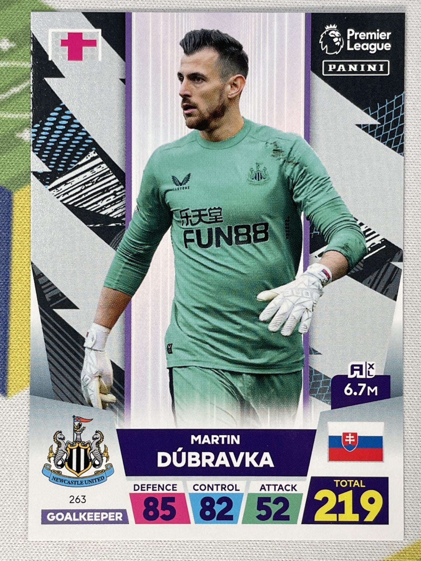 Martin Dubravka Newcastle Panini Premier League Adrenalyn XL 2023 Car