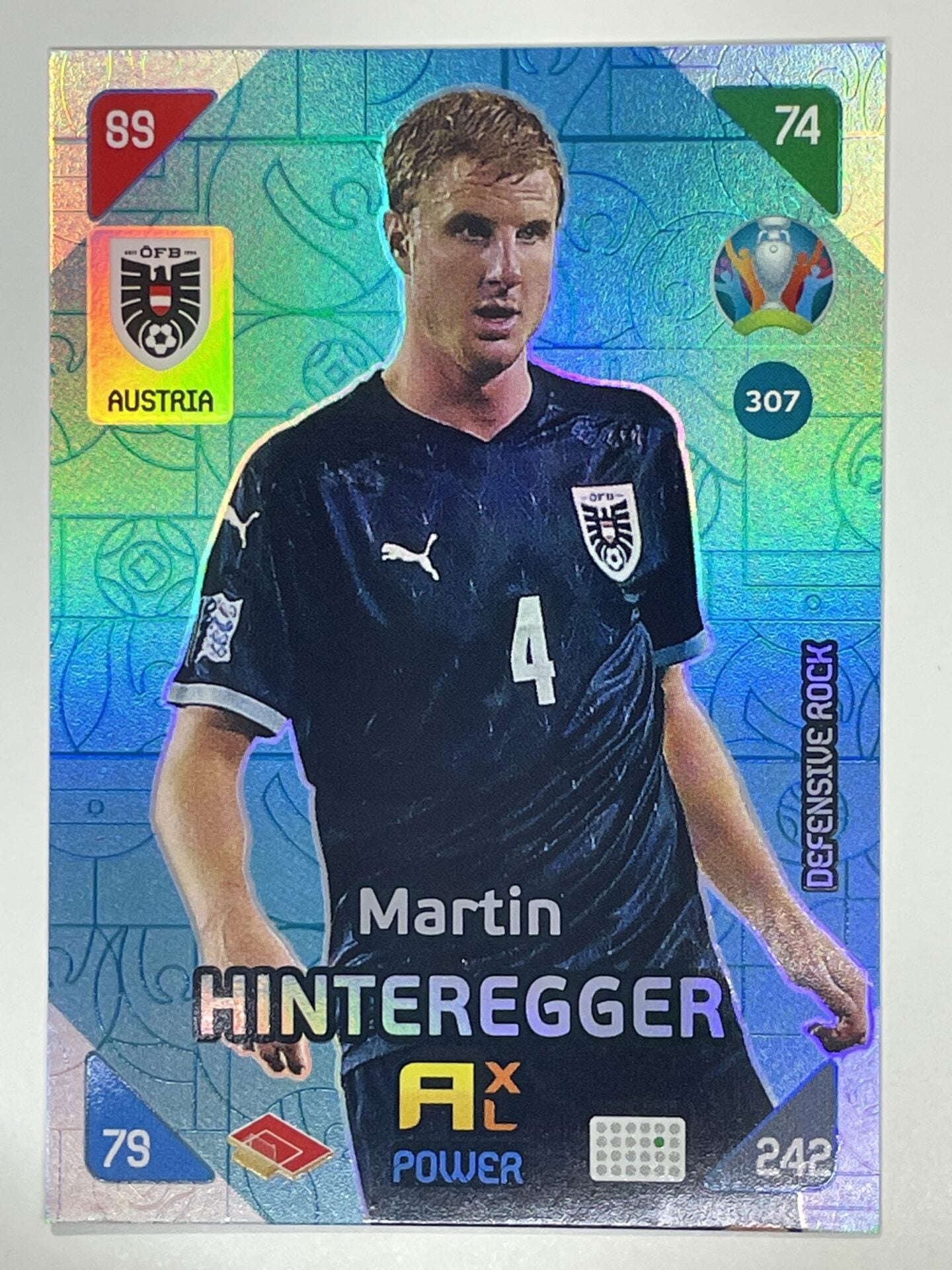 Martin Hinteregger Defensive Rocks (Austria) Football Card &#8211; Euro 2020 Adrenalyn XL