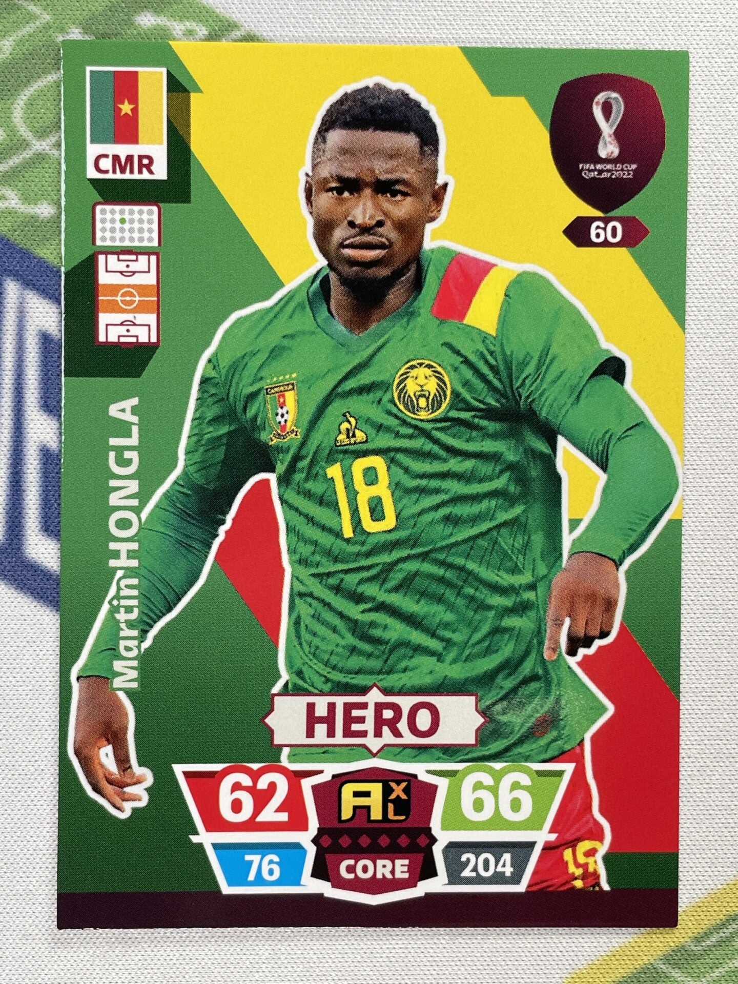 Martin Hongla Cameroon Panini World Cup 2022 Adrenalyn XL Card