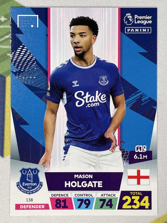 Mason Holgate Everton Panini Premier League Adrenalyn XL 2023 Card