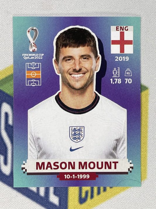 Mason Mount England Panini World Cup 2022 Qatar Stickers