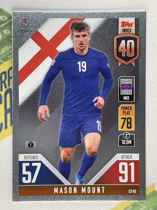 Mason Mount England Topps Match Attax 101 Road to Nations League 2022 Card