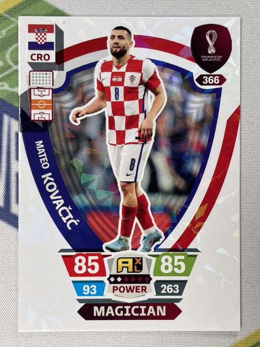 Mateo Kovacic Croatia Magician Panini World Cup 2022 Adrenalyn XL Card