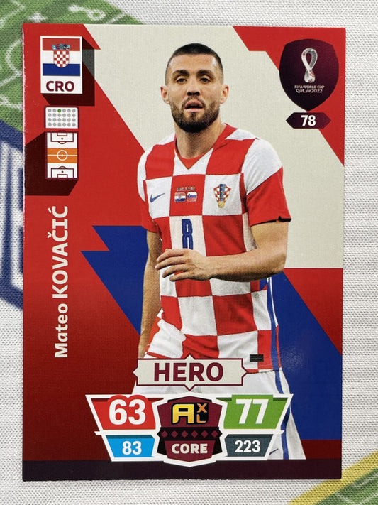 Mateo Kovacic Croatia Panini World Cup 2022 Adrenalyn XL Card