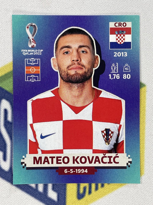 Mateo Kovacic Croatia Panini World Cup 2022 Qatar Stickers