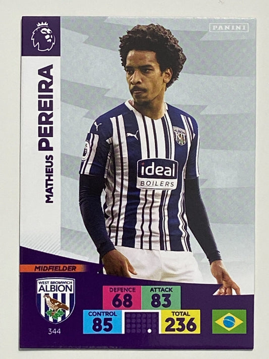 Matheus Pereira (West Brom) Football Card &#8211; Premier League Adrenalyn XL 2020:21