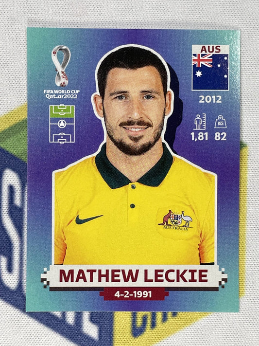 Mathew Leckie Australia Panini World Cup 2022 Qatar Stickers