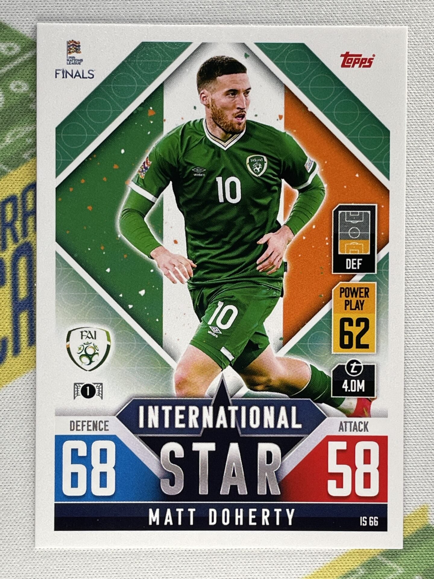 Matt Doherty Republic of Ireland Topps Match Attax 101 Road to Nations League 2022 Card