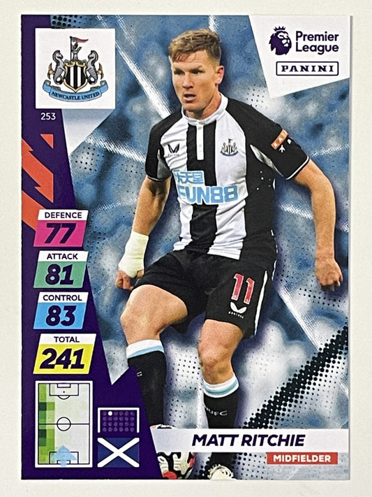 Matt Ritchie Newcastle United Base Panini Adrenalyn XL PLUS Premier League 2021 2022