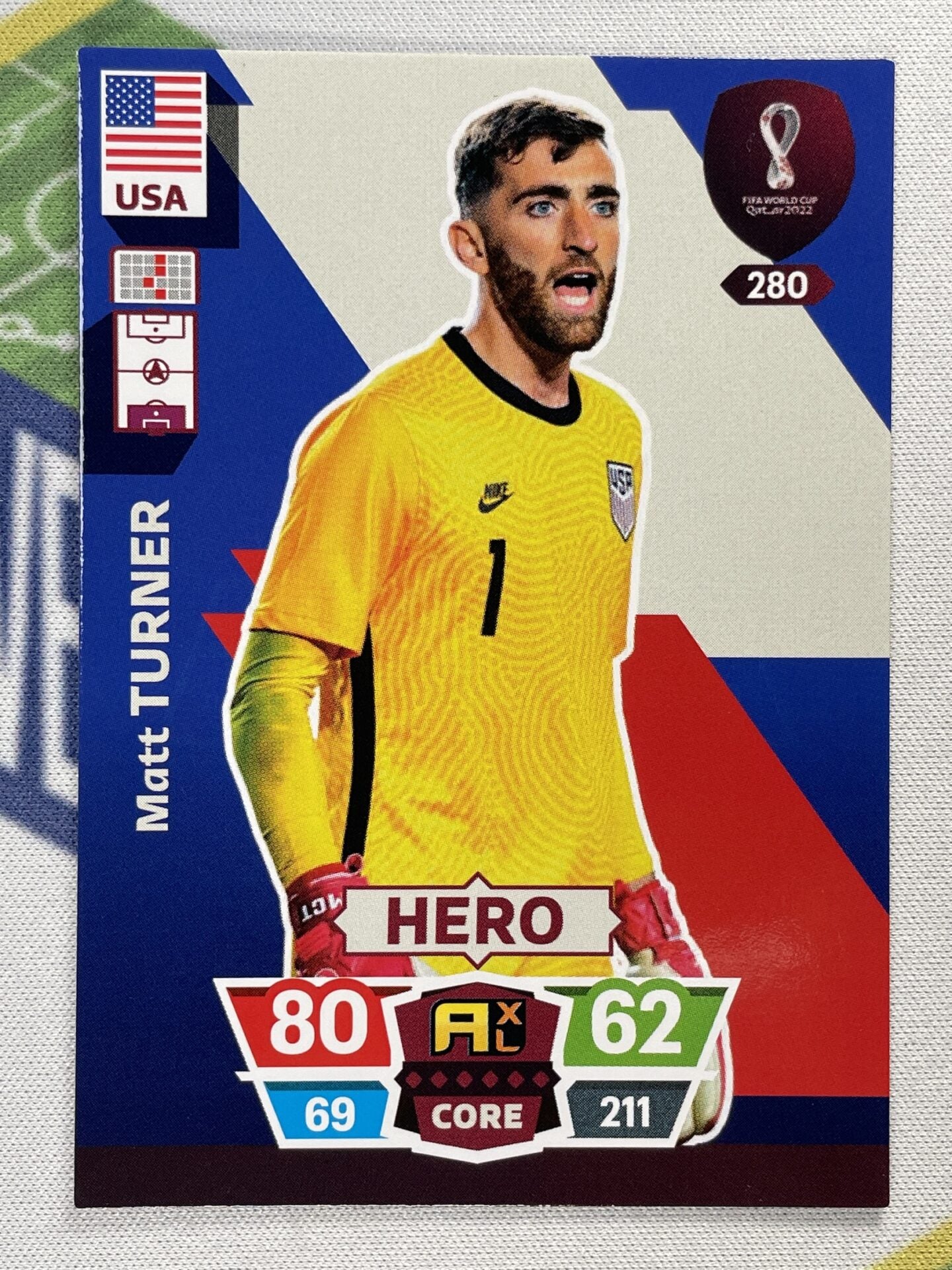 Matt Turner USA Panini World Cup 2022 Adrenalyn XL Card