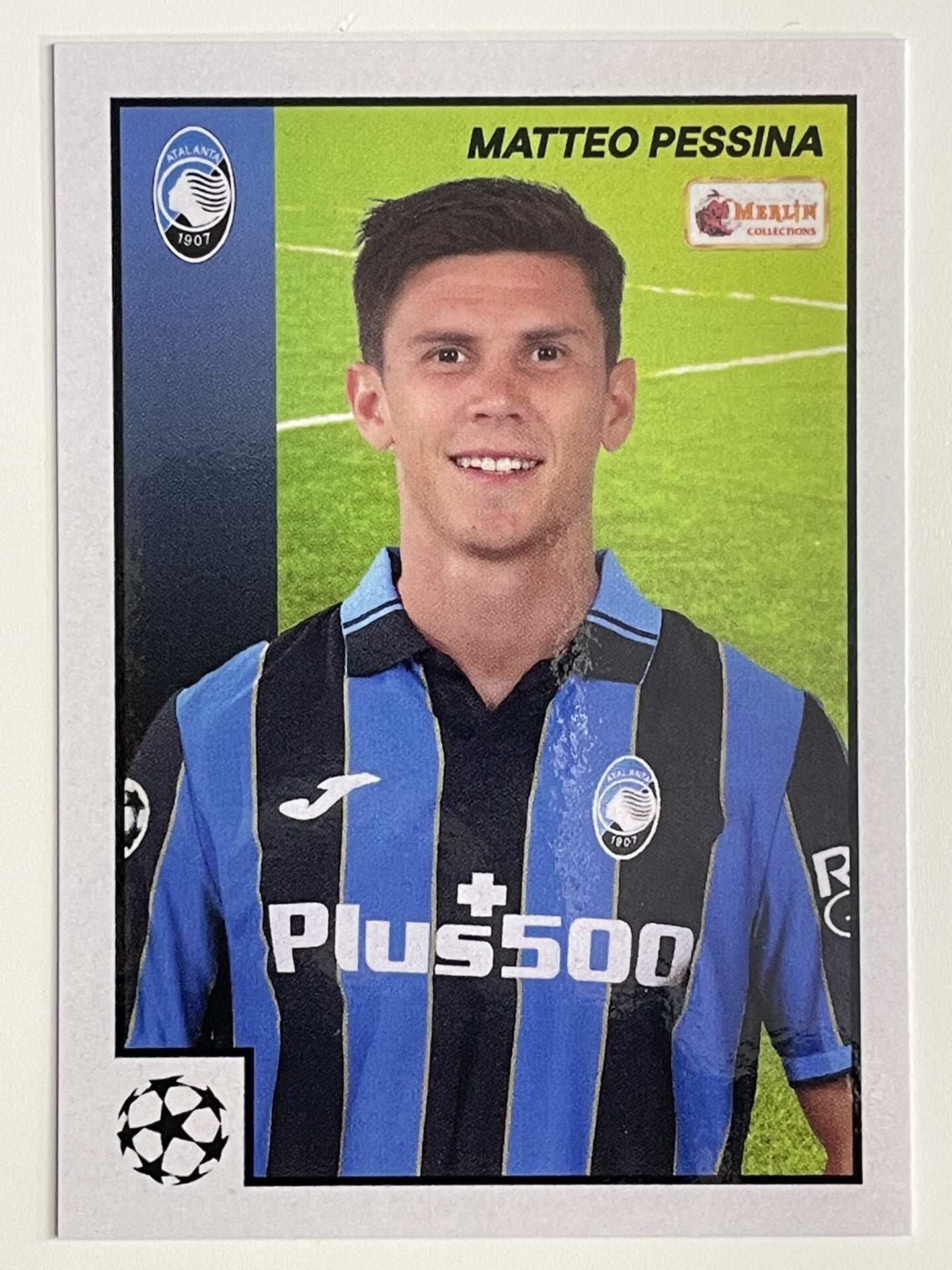 Matteo Pessina Atalanta Base Topps Merlin Heritage 97 UEFA Champions League Card