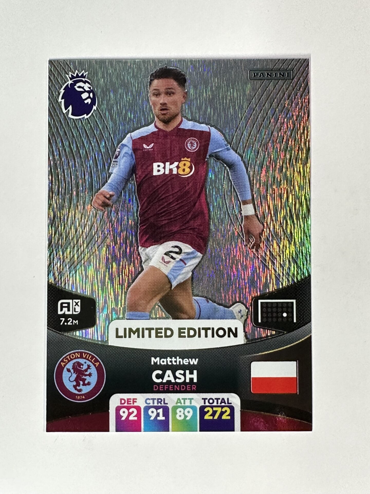 Matthew Cash Aston Villa Limited Edition Panini Premier League Adrenalyn XL 2024 Card