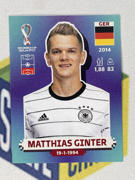 Matthias Ginter Germany Panini World Cup 2022 Qatar Stickers